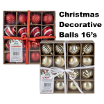 Christmas Decorative Balls 16 piece
